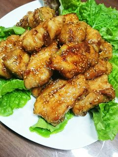 ナスの豚バラ巻き甘酢炒め-レシピのメイン写真