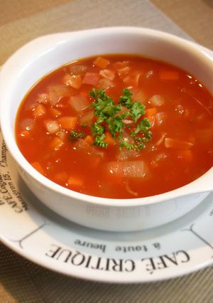 美味しい我家の健康食ミネストローネ-レシピのメイン写真
