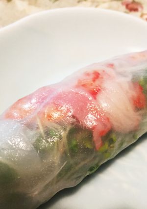 ブロッコリースプラウトで作る生春巻-レシピのメイン写真