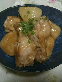 ほっこり味♡手羽元と新じゃがの照り煮-レシピのメイン写真