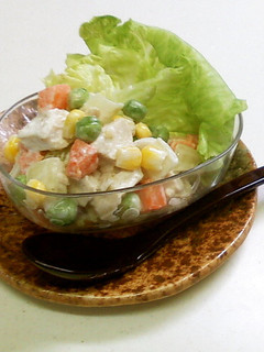 サラダチキンで簡単コロコロサラダ-レシピのメイン写真