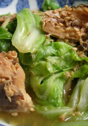 レンジで煮物＊春キャベツと鯖缶-レシピのメイン写真