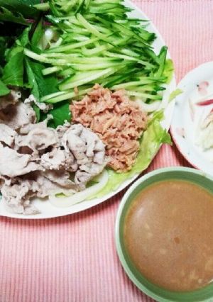 サラダうどんのゴマダレ-レシピのメイン写真
