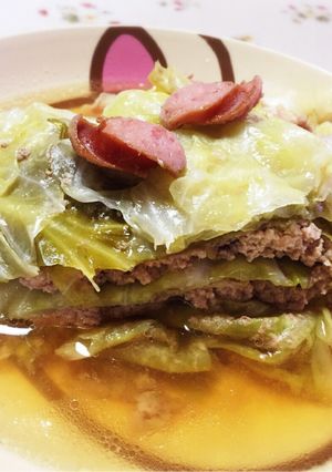 土鍋でキャベツ重ね(^-^)-レシピのメイン写真