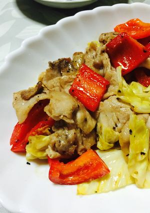 豚バラとキャベツの塩麹炒めイタリアン風-レシピのメイン写真