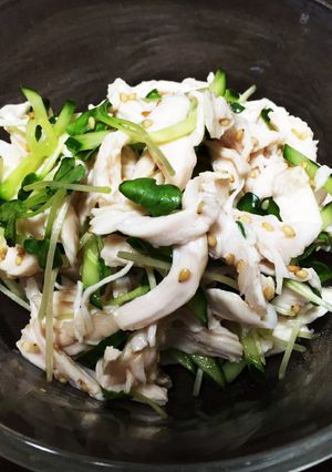 妊婦ご飯★簡単!ささみのアジアンサラダ-レシピのメイン写真
