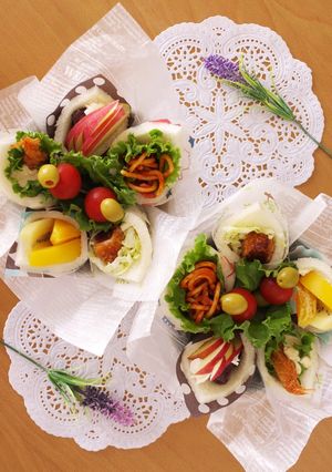 彩り華やか☆フラワーサンドシナイッチ-レシピのメイン写真
