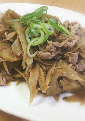 お弁当にも♪ ゴボウと豚肉の炒め物-レシピのメイン写真