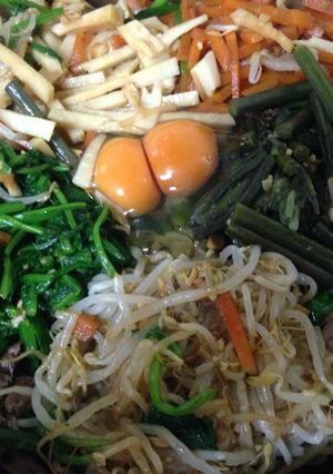 土鍋ビビンバ-レシピのメイン写真