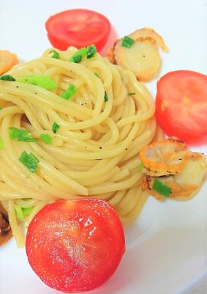 ベビーホタテのバター醤油パスタ♡-レシピのメイン写真