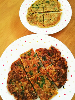 親子で美味しい♪こまつなっとうチヂミ-レシピのメイン写真
