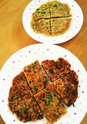 親子で美味しい♪こまつなっとうチヂミ-レシピのメイン写真