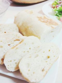 フライパンで!砂糖オイル不使用食事パン-レシピのメイン写真