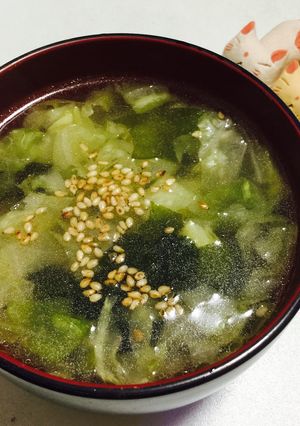 ウェイパーで簡単★キャベツの中華スープ♬-レシピのメイン写真