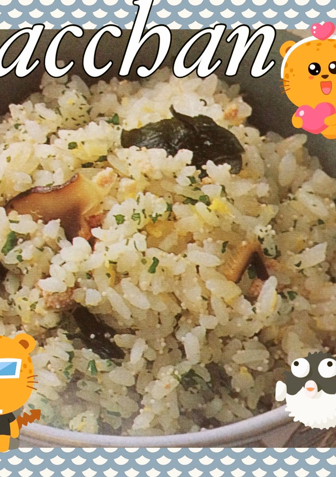 即席の卵スープで炊き込み御飯♡-レシピのメイン写真