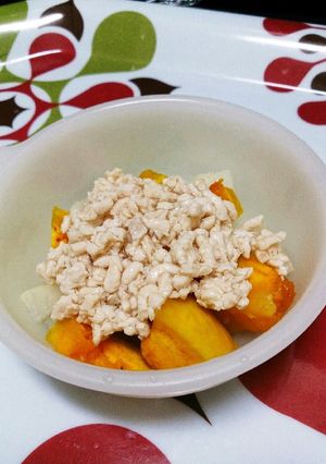 離乳食後期*万能!鶏そぼろあん-レシピのメイン写真