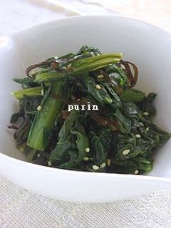 お弁当にも♪小松菜と塩昆布のナムル-レシピのメイン写真