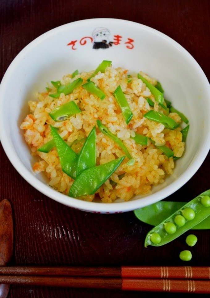 さやえんどうとしらすのご飯-レシピのメイン写真