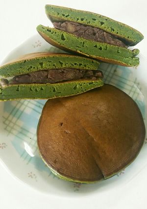 糖質制限☆大豆粉で抹茶ドラ焼き♡♡-レシピのメイン写真