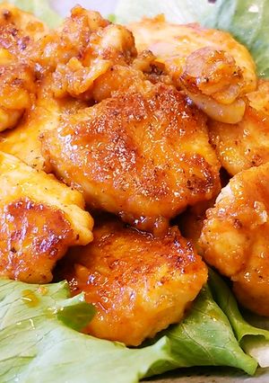 米粉で鶏むね肉マヨ辛焼き♪-レシピのメイン写真