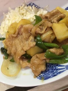 ごろっとジャガイモも美味しい生姜焼き-レシピのメイン写真