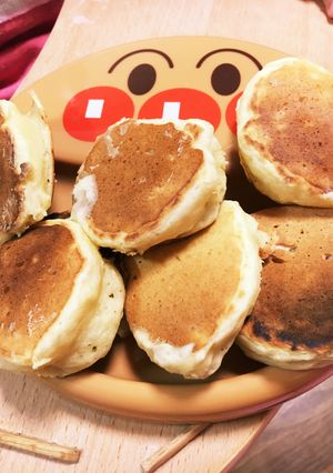 離乳食 後期 とうふホットケーキ♪-レシピのメイン写真