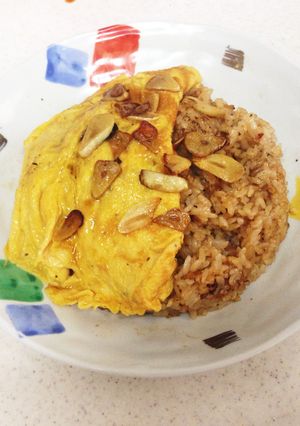 ガーリック炒飯オムライス風-レシピのメイン写真