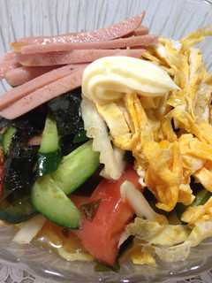 冷麺 サラダ和えのっけ-レシピのメイン写真