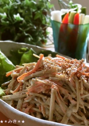 常備菜に食物繊維タップリ★ごぼうサラダ-レシピのメイン写真