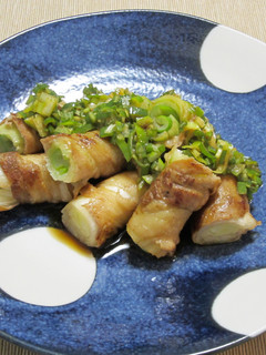 ねぎの豚肉巻き(ピリ辛だれ)-レシピのメイン写真