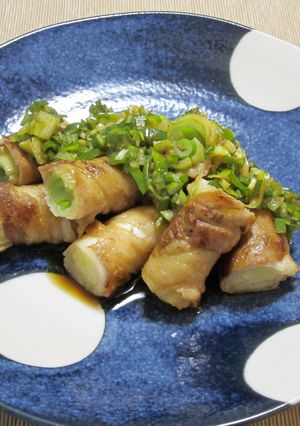 ねぎの豚肉巻き（ピリ辛だれ）-レシピのメイン写真