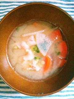 ☆超簡単&ヘルシー☆豚汁のお味噌汁-レシピのメイン写真