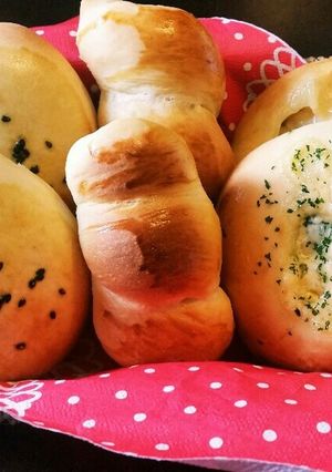 HBで3種の焼きたてパン♪-レシピのメイン写真
