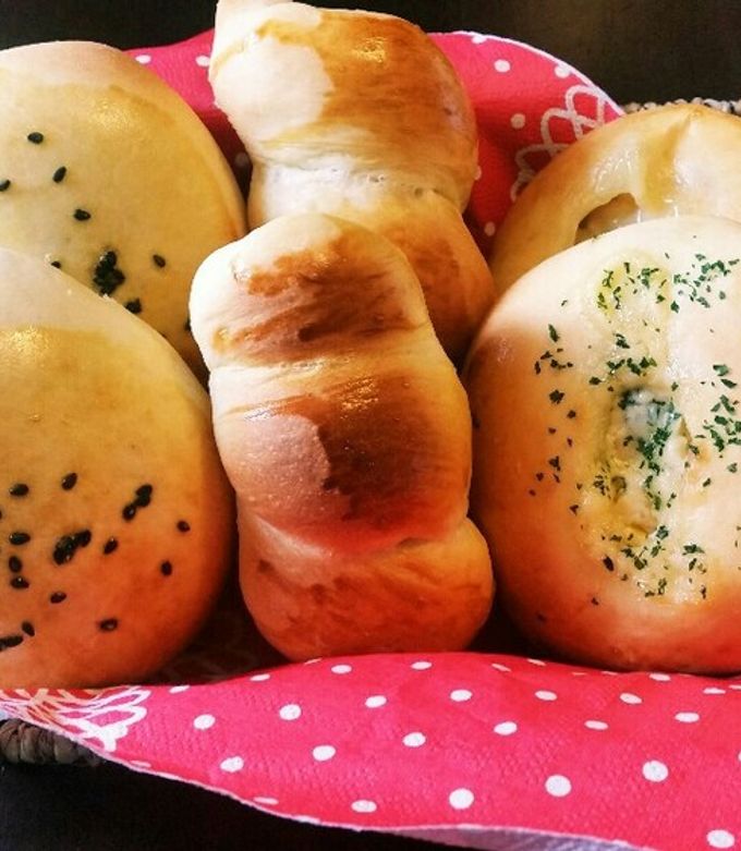 HBで3種の焼きたてパン♪-レシピのメイン写真