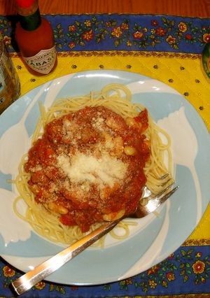 ヒヨコ豆で健康にも美容にも◎トマトパスタ-レシピのメイン写真