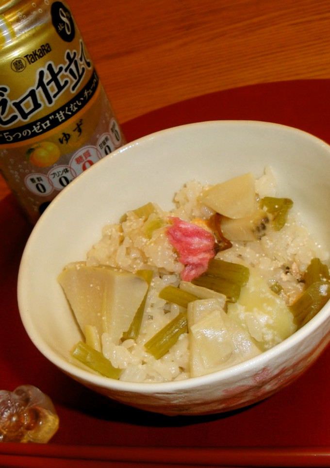 ふき・筍・明太子の炊き込みご飯☆癒しの味-レシピのメイン写真