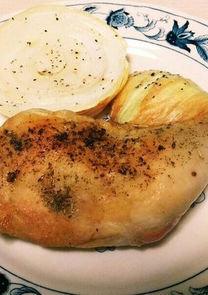 新玉ねぎとチキンのロースト-レシピのメイン写真