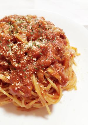 簡単★ツナのトマトソースパスタ-レシピのメイン写真