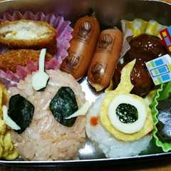 รูปของ キャラ弁♪仮面ライダーゴースト&ユルセン