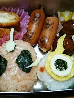 キャラ弁♪仮面ライダーゴースト&ユルセン-レシピのメイン写真