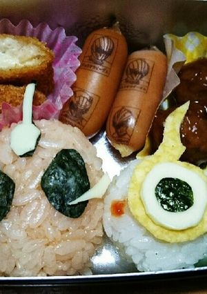 キャラ弁♪仮面ライダーゴースト&ユルセン-レシピのメイン写真