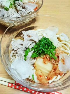 【超簡単】さっぱり塩豚バラの冷製うどん-レシピのメイン写真