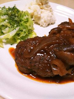 簡単!煮込みハンバーグ-レシピのメイン写真