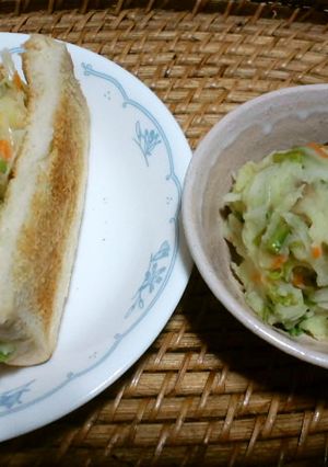 タラの芽ポテトサラダサンドウィッチ-レシピのメイン写真