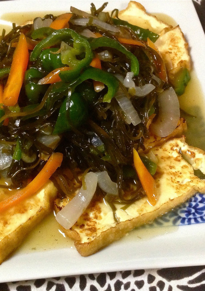 焼き厚揚げの昆布あんかけ-レシピのメイン写真