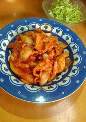 ♪豚肉と玉ねぎのケチャップ炒め♪-レシピのメイン写真
