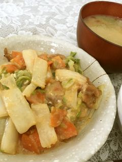 まろやか♪豚肉と白菜の卵チーズ中華炒め-レシピのメイン写真