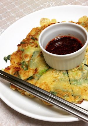 韓国料理屋の味!ネギニラチーズチヂミ-レシピのメイン写真