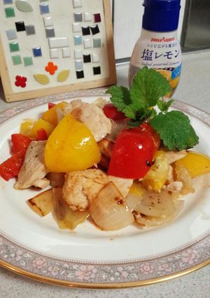 塩レモンで鶏胸肉の野菜炒め-レシピのメイン写真