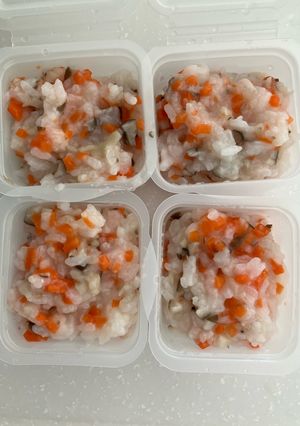 【離乳食後期】きのことにんじんの混ぜご飯-レシピのメイン写真
